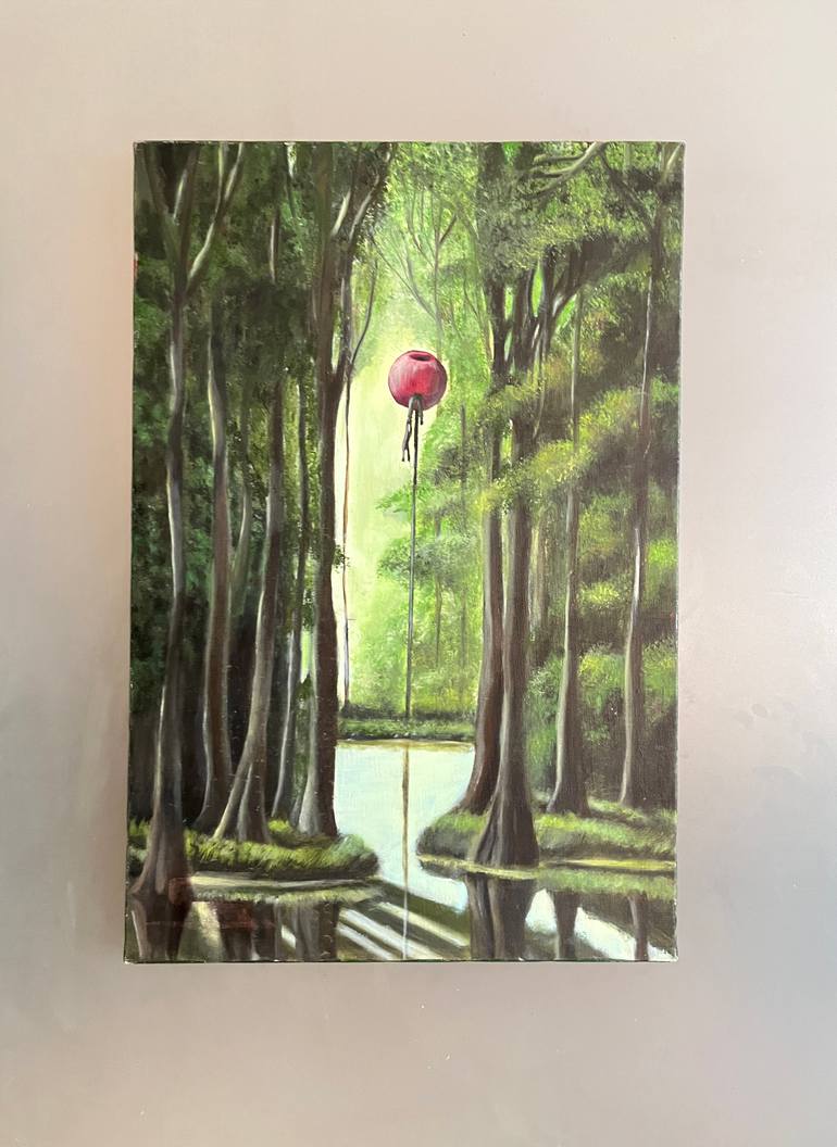 Original Surrealism Nature Painting by Saachi Yashiro