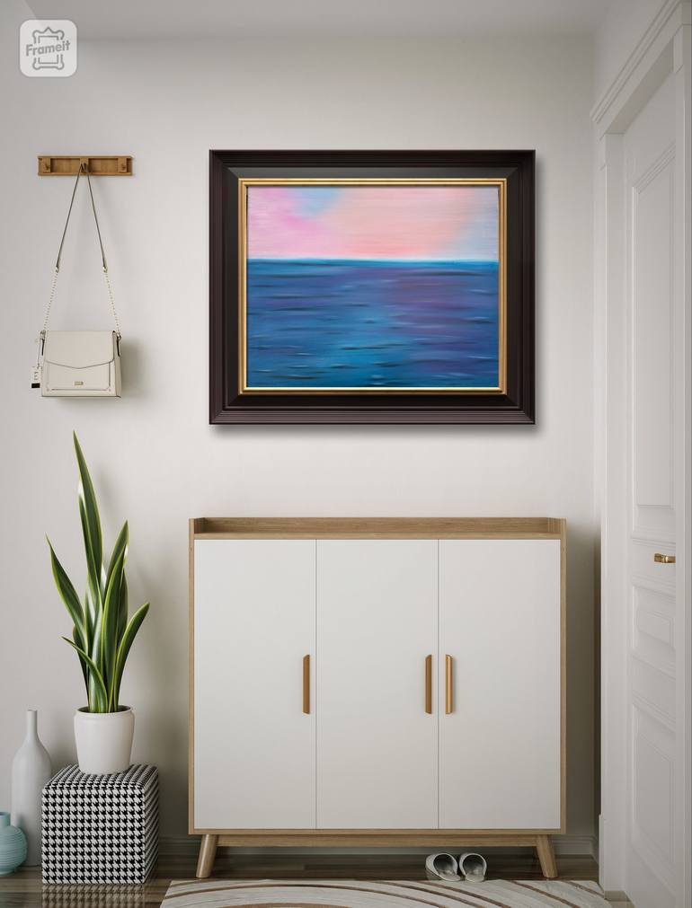 Original Art Deco Seascape Painting by Avna Thapa