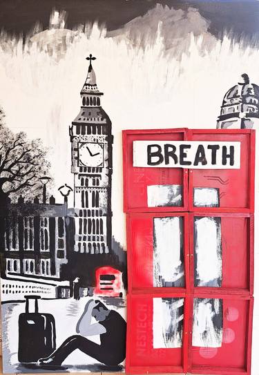 Original Expressionism Travel Mixed Media by James Attiogbe