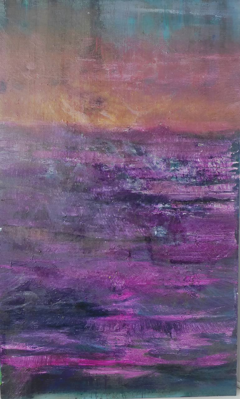 Original Modernism Landscape Painting by Kunal Edwankar