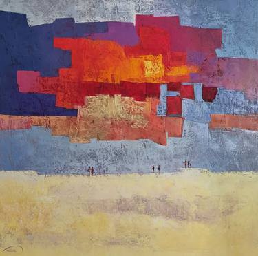 Original Abstract Expressionism Landscape Paintings by Tomàs Sunyol