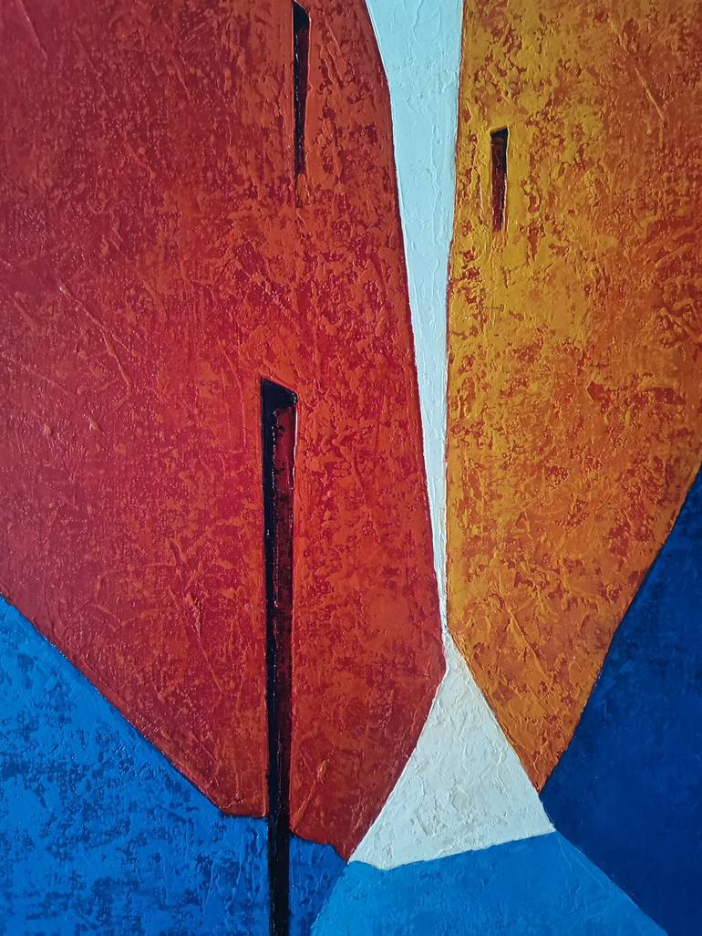 Original Abstract Expressionism Architecture Painting by Tomàs Sunyol