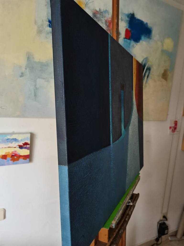 Original Abstract Expressionism Outer Space Painting by Tomàs Sunyol