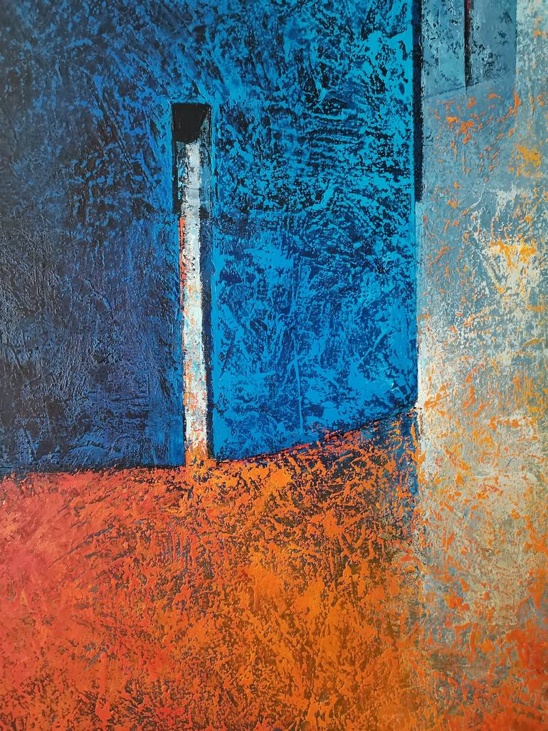 Original Abstract Expressionism Architecture Painting by Tomàs Sunyol