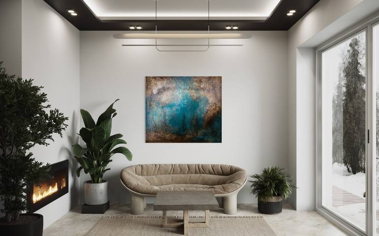 Original Abstract Painting by Denis Fluierar