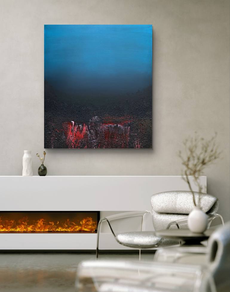 Original Abstract Nature Painting by Denis Fluierar