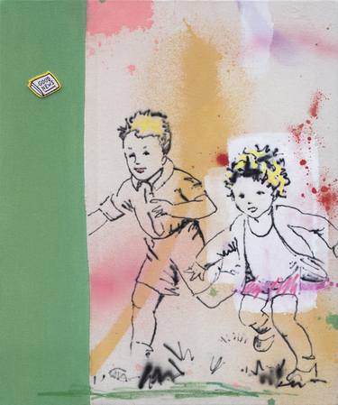 Print of Figurative Children Paintings by James Tebbutt