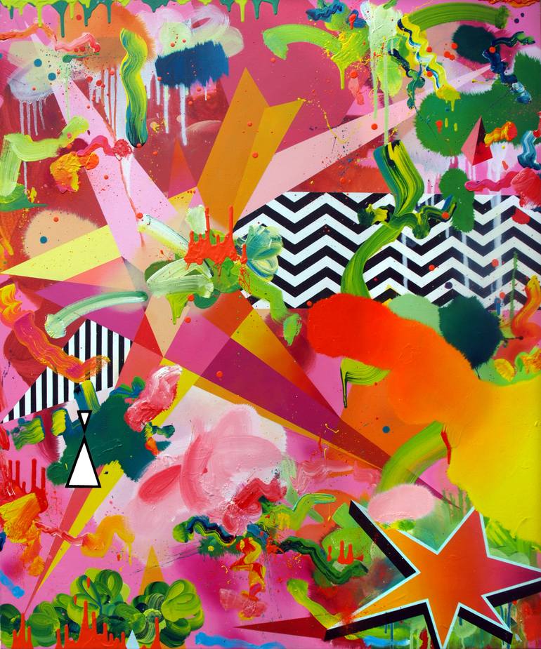 Print of Abstract Paintings by James Tebbutt