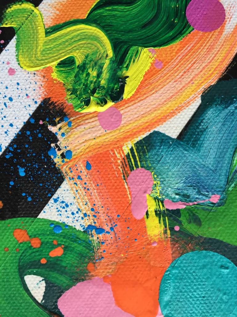 Original Abstract Expressionism Abstract Painting by James Tebbutt