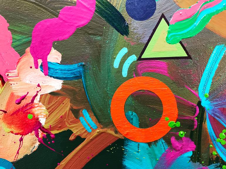 Original Abstract Expressionism Abstract Painting by James Tebbutt