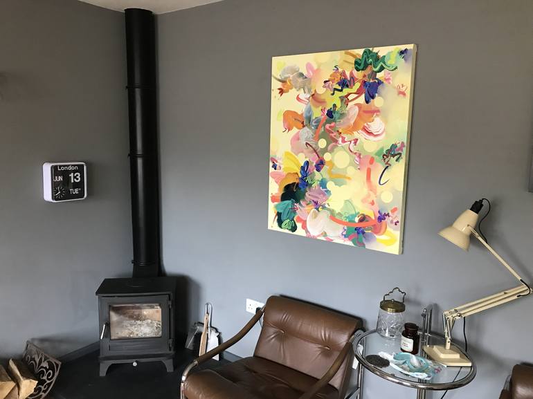 Original Fine Art Abstract Painting by James Tebbutt