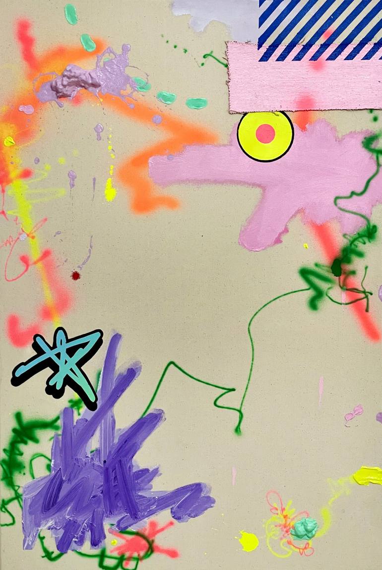 Print of Fine Art Abstract Paintings by James Tebbutt