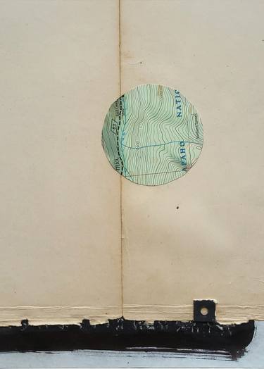 Original Abstract Landscape Collage by Anne Sutherlin