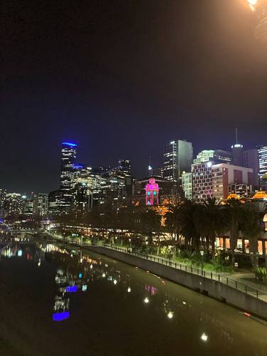 Melbourne at night thumb
