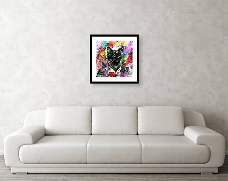 Original Figurative Cats Digital by Lulu Sarina