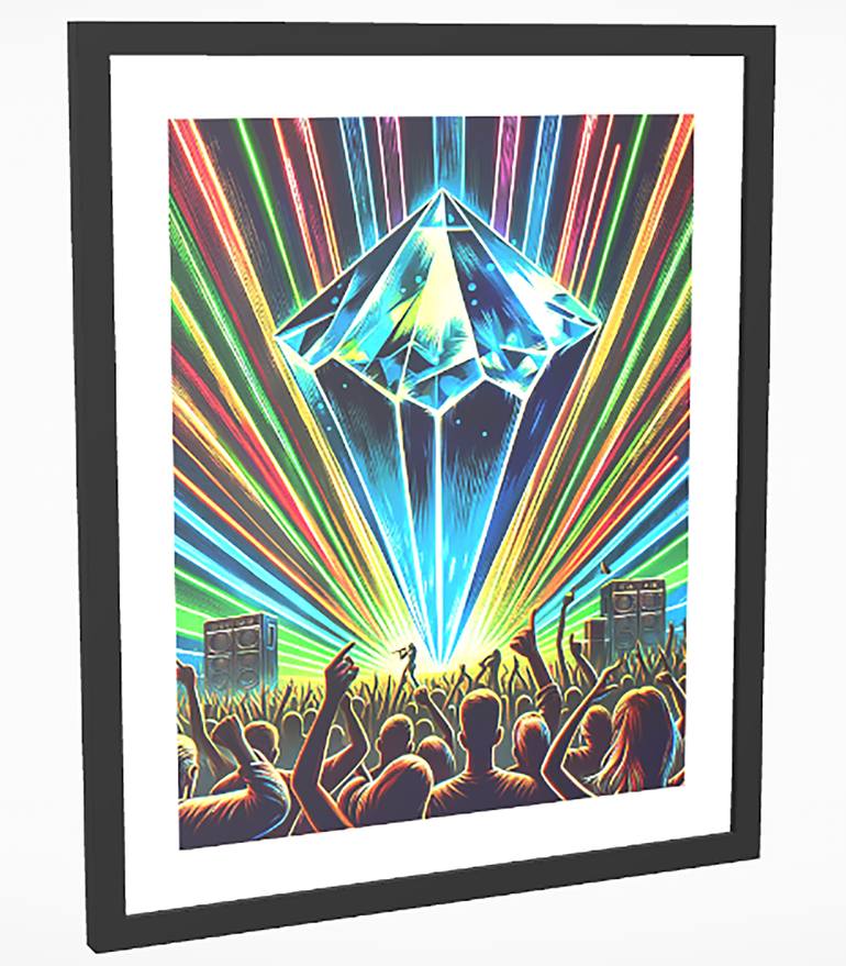 Original Conceptual Geometric Digital by Lulu Sarina