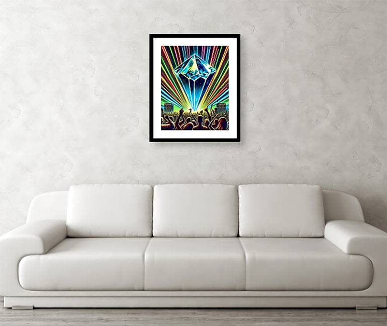 Original Conceptual Geometric Digital by Lulu Sarina