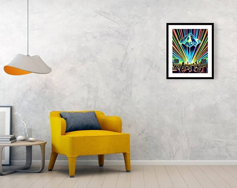 Original Conceptual Geometric Digital by Lulu Sarina