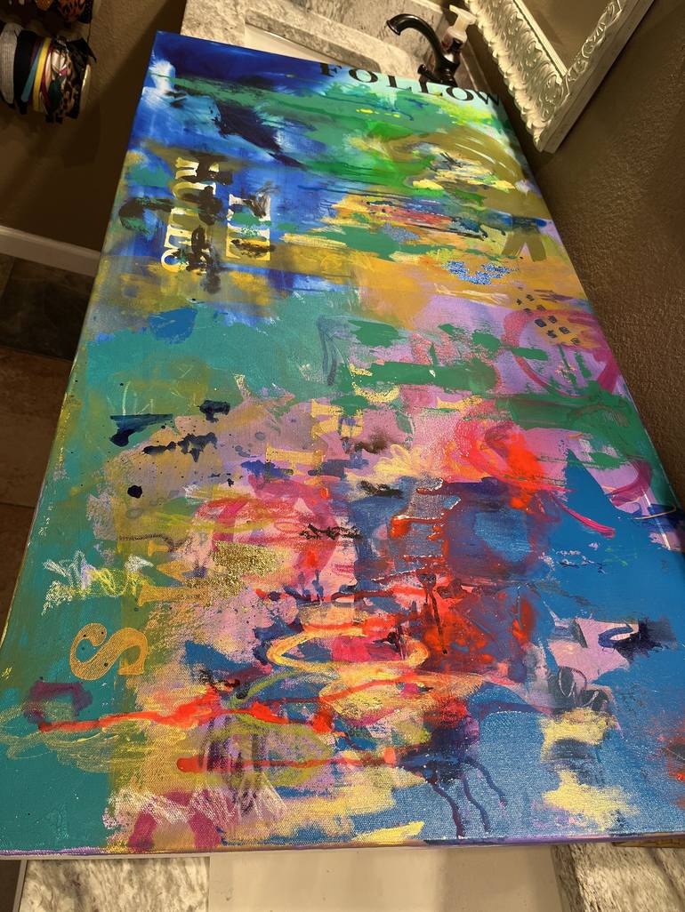 Original Abstract Expressionism Abstract Painting by Mallory Bryant
