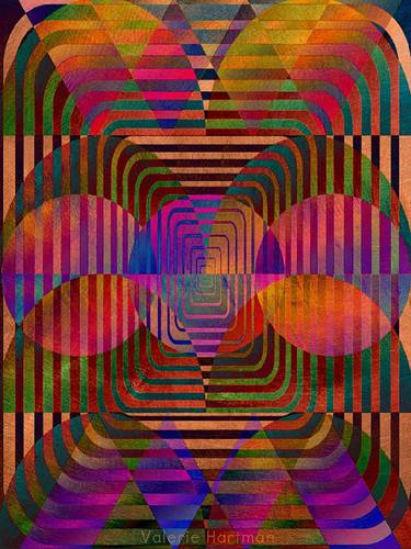 Print of Geometric Digital by Valerie Hartman
