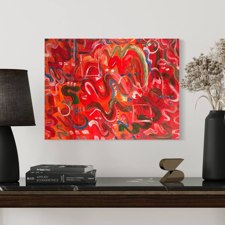 Original Abstract Expressionism Abstract Painting by Maryn Shipley