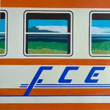Etna Train orange by Michael Tarr