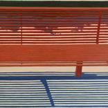 Red Bench by Michael Tarr