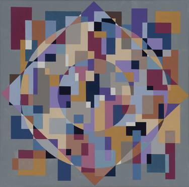 Original Abstract Geometric Paintings by Marston A Jaquis