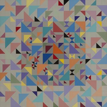 Original Abstract Geometric Paintings by Marston A Jaquis