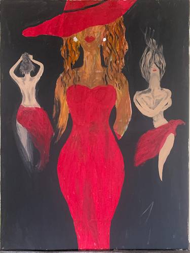 Original Abstract Women Painting by ASSIA EL FARAA