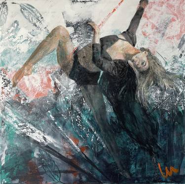 Original Abstract Expressionism Sports Paintings by Silvia Lehmann