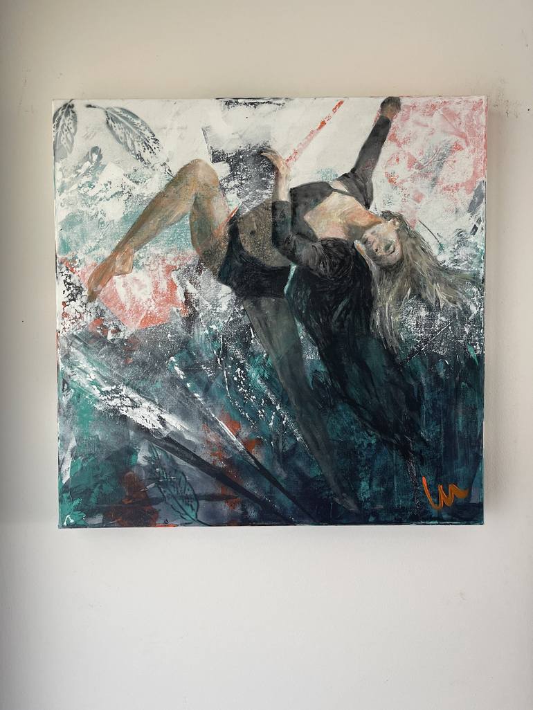 Original Abstract Expressionism Sports Painting by Silvia Lehmann