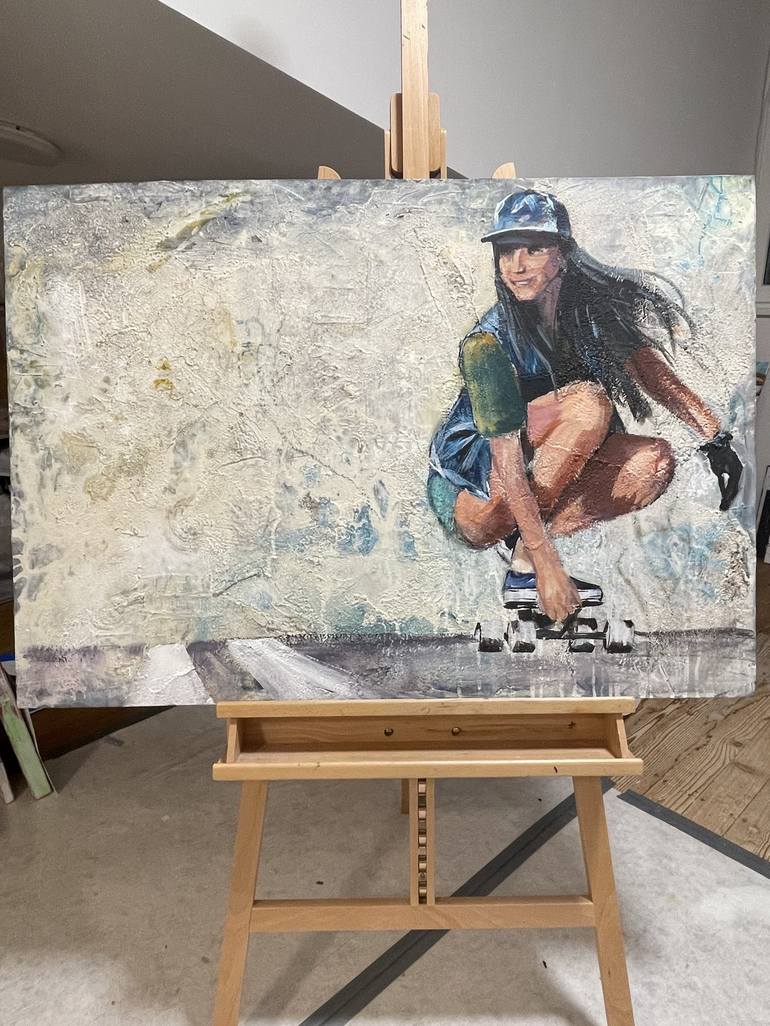 Original Contemporary Sports Painting by Silvia Lehmann