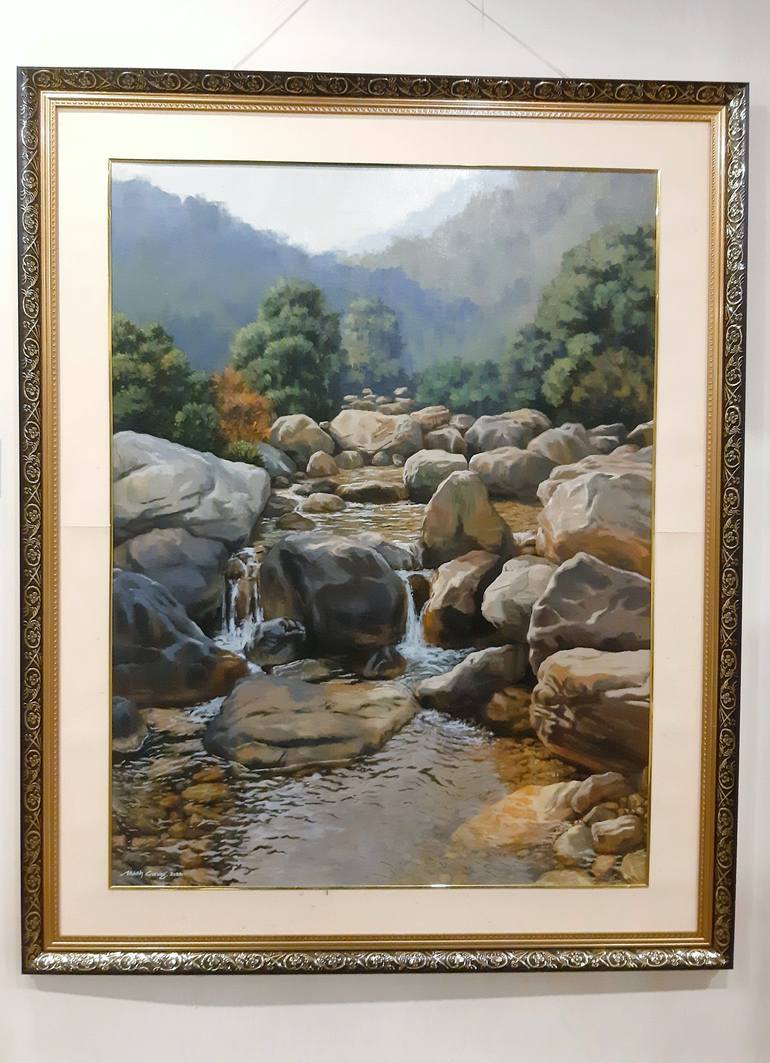 Original Realism Landscape Painting by Akash Gurung