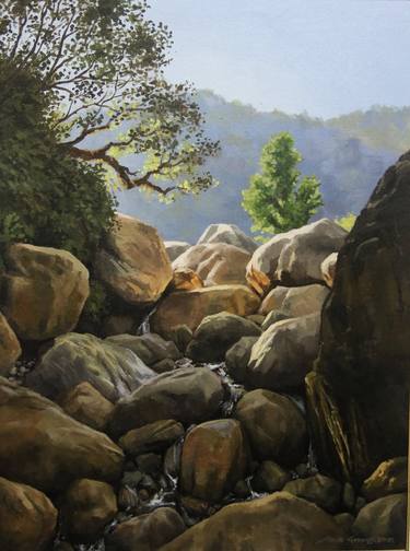 Original Realism Landscape Paintings by Akash Gurung