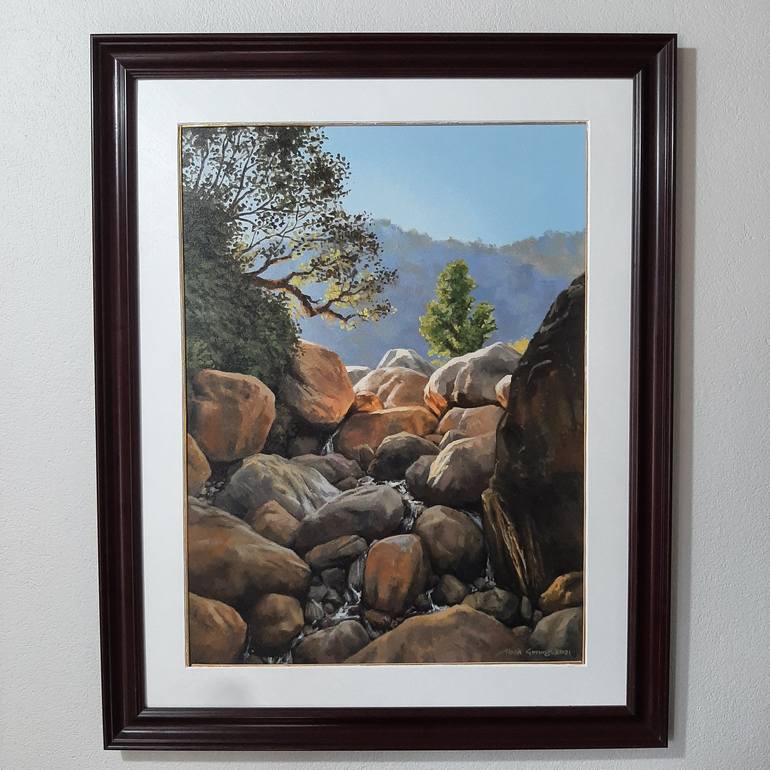 Original Realism Landscape Painting by Akash Gurung
