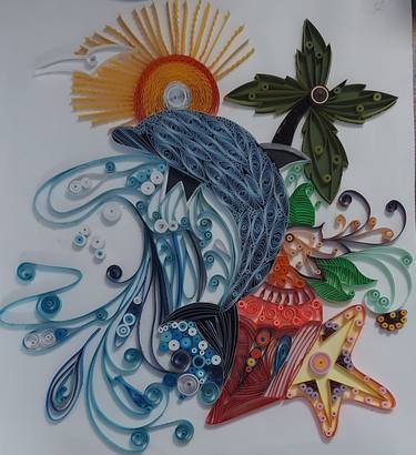Original Illustration Beach Sculpture by Bhargav Patt