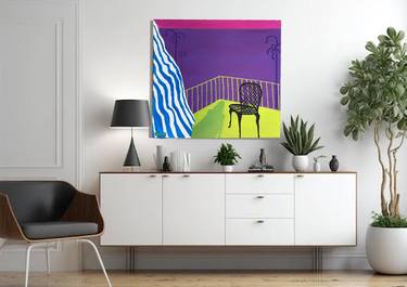 Original Bauhaus Architecture Paintings by Munissa Guliyeva