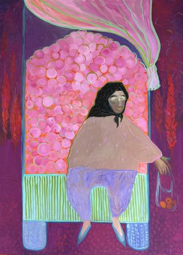Original Impressionism Women Paintings by Munissa Guliyeva