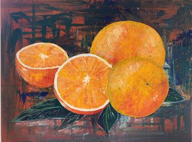Original Abstract Expressionism Food & Drink Paintings by Tatiana Mulina