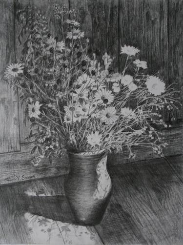 Original Floral Drawings by Yuriy Somov