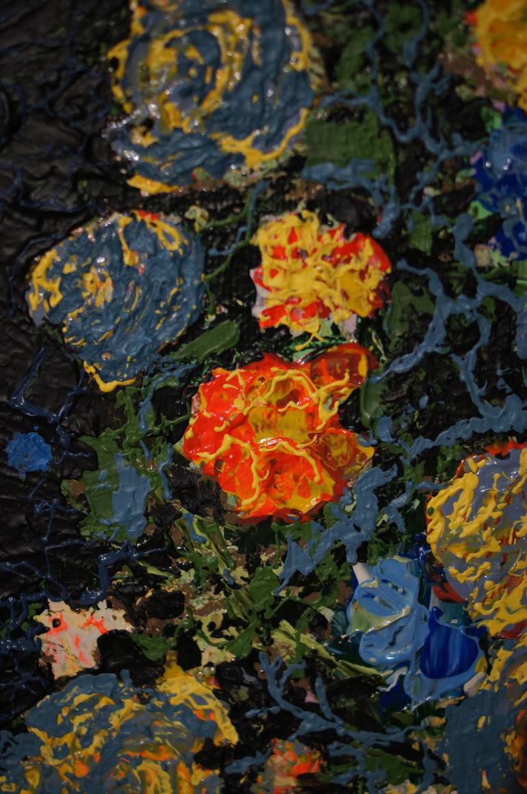 Original Contemporary Floral Painting by Anton Zapotochnyi