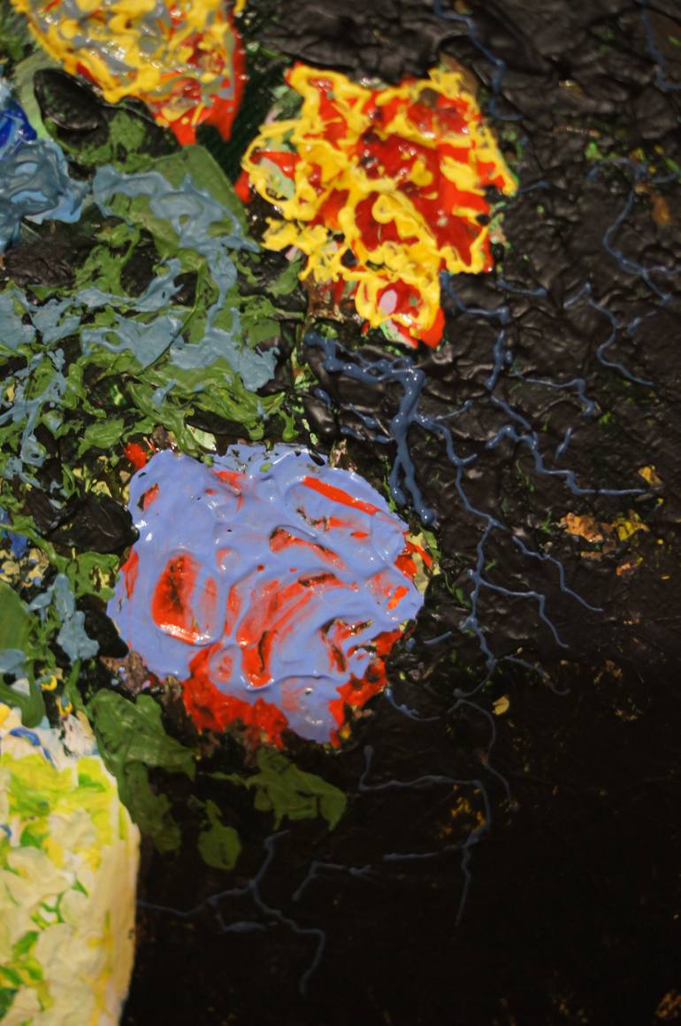 Original Contemporary Floral Painting by Anton Zapotochnyi