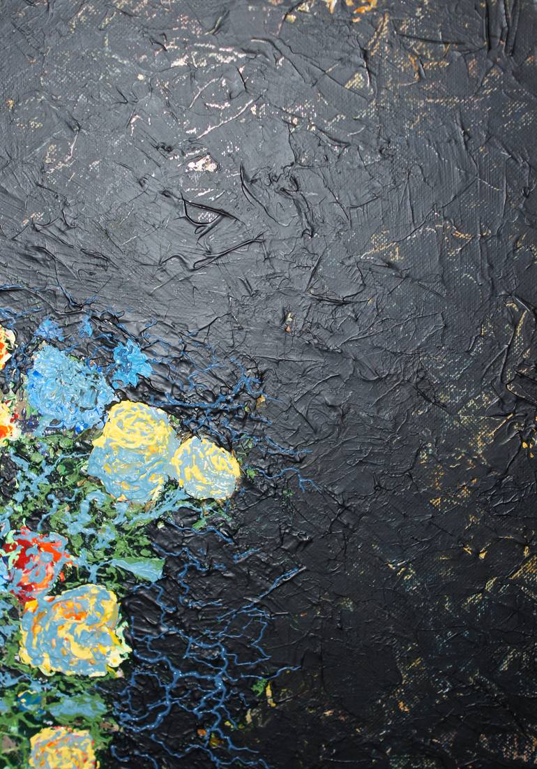 Original Contemporary Floral Painting by Anton Zapotochnyi
