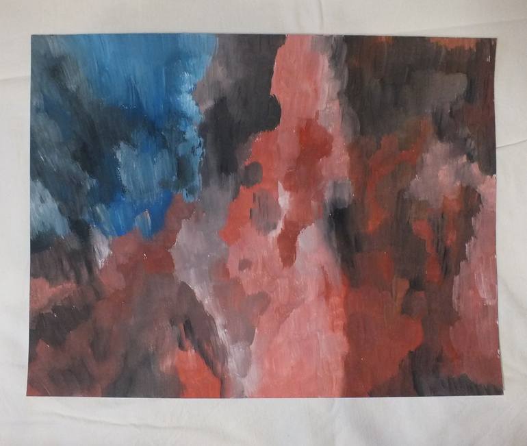 Original Abstract Expressionism Abstract Painting by NA Tiba