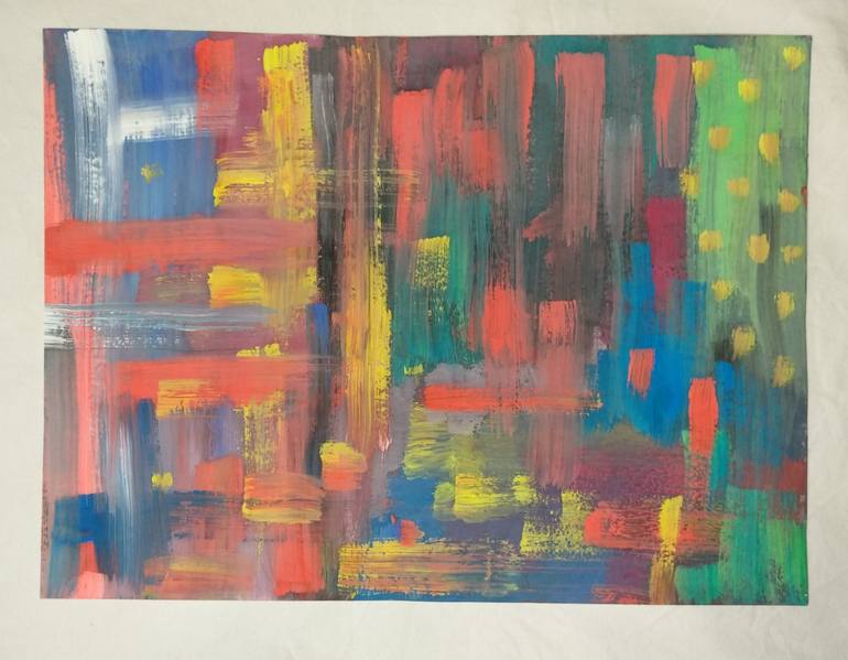 Original Abstract Expressionism Abstract Painting by Noemi Admira Tiba