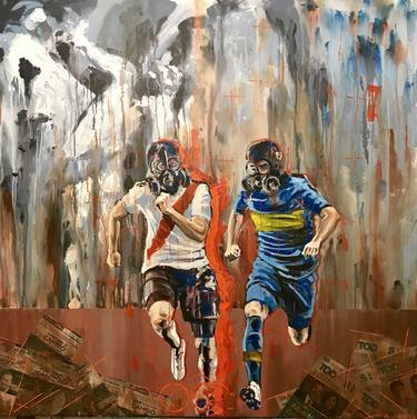 Original Expressionism Sports Paintings by Fernando Rico