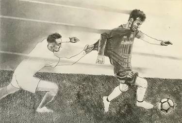 Original Expressionism Sports Drawing by Fernando Rico