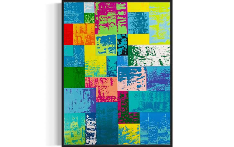 Original Abstract Expressionism Abstract Painting by Bahar Rose