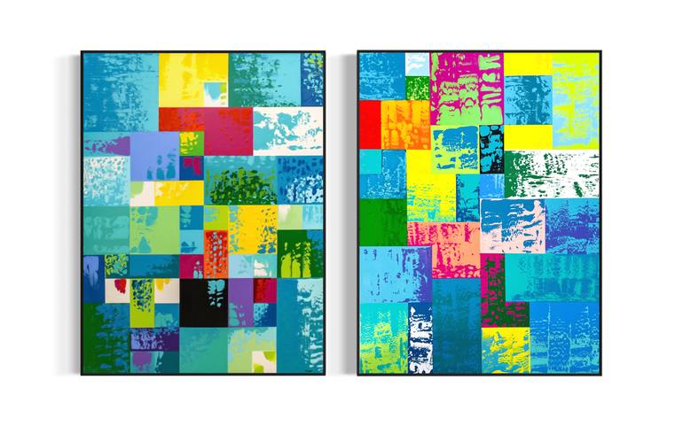 Original Abstract Expressionism Abstract Painting by Bahar Rose